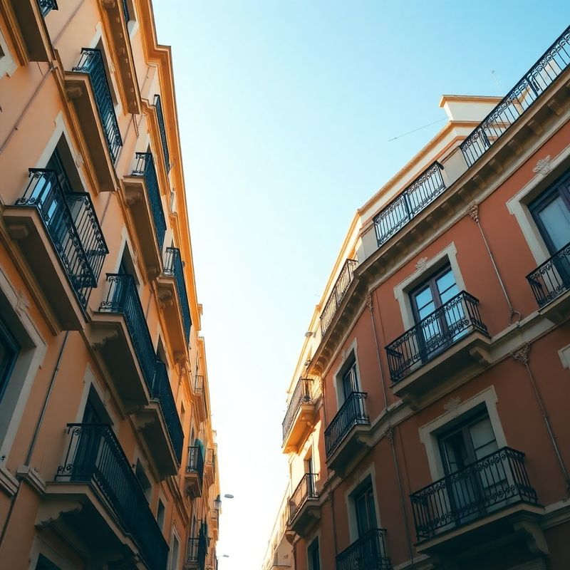 Fachada elegante de un edificio residencial madrileño con balcones de forja